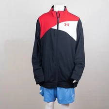 Under Armour ALL SEASON GEAR Boys Zip Up Jacket Red, Black Logo Size YXL Pockets