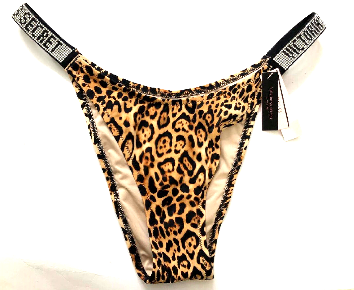 Victorias Secret Swim Rhinestone Shine Strap Brazilian Bikini