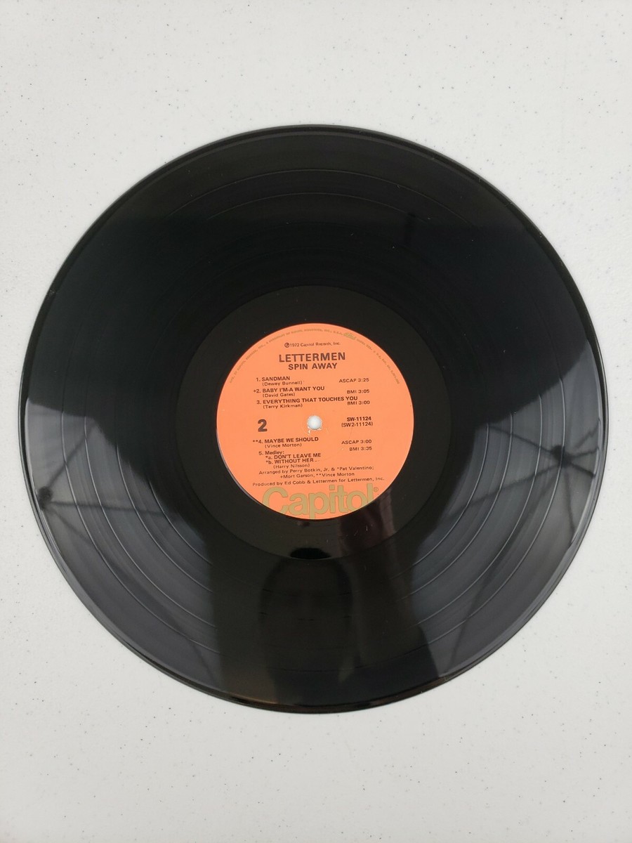 THE LETTERMEN Spin Away Vinyl LP Record Original 1972 SW-11124 EX