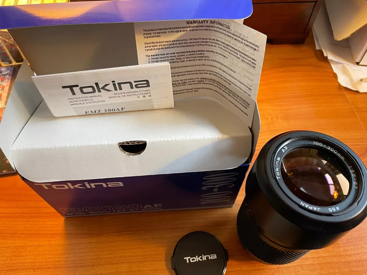 Tokina EMZ 130AF Lens AF100-300mm F5.6-6.7 Macro for Canon Cameras