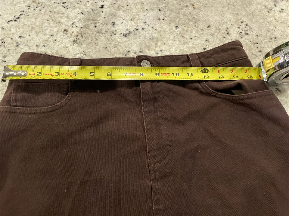 Patagonia Midi Cintura Alta Marrón Falda Cáñamo Bolsillos Cinturón Lazos Mujer’s Talla 8 Foto 3 de 4