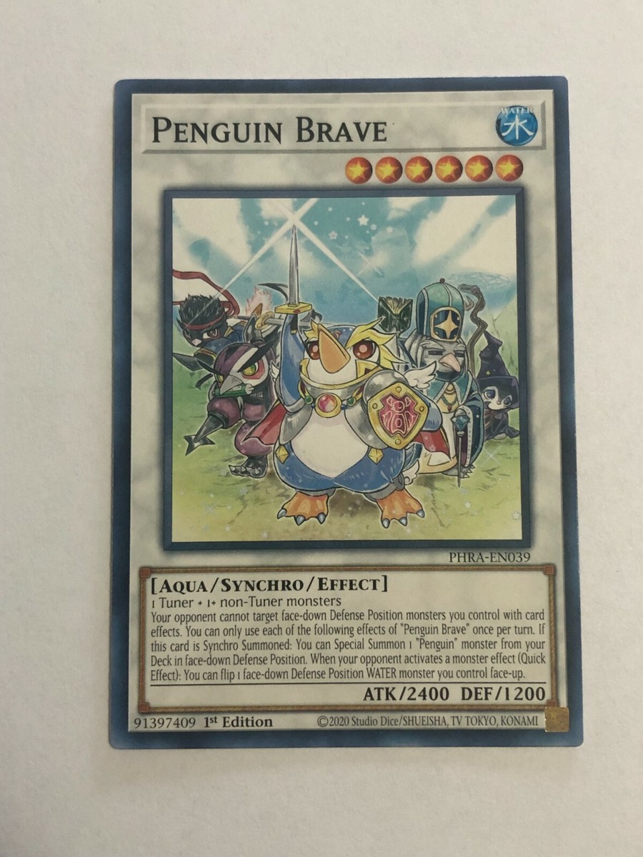 brave deck yugioh Penguin Brave OP17-EN010 Unlimited Edition Super Rare YuGiOh TCG NM