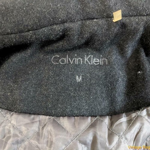 Calvin Klein Wolljacke Mantel Gr. M Medium schwarz isoliert mit Reißverschluss - Bild 6 von 10