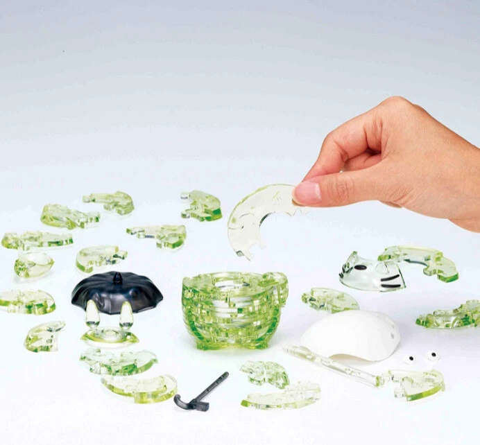 Rompecabezas de cristal 3D My Neighbor Totoro verde 42 piezas Ghibli BEVERLY 50235 Foto 2 de 4