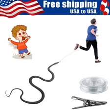 Snake Prank with String Clip - Snake on a String Prank That Chase People Toy USA