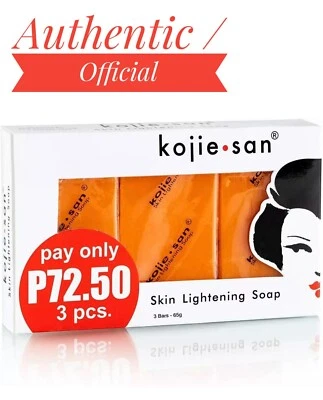 KOJIESAN Kojie San Kojic Acid Soap 3x65g | Skin Brightening & Whitening Fast UK Delivery