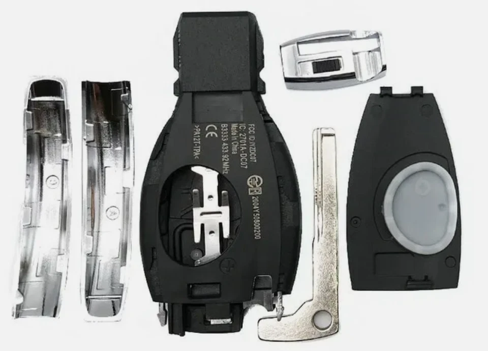 Mercedes Benz 1997-2014 / 4 botones Fobik llave FUNDA NEC & BGA Foto 4 de 4