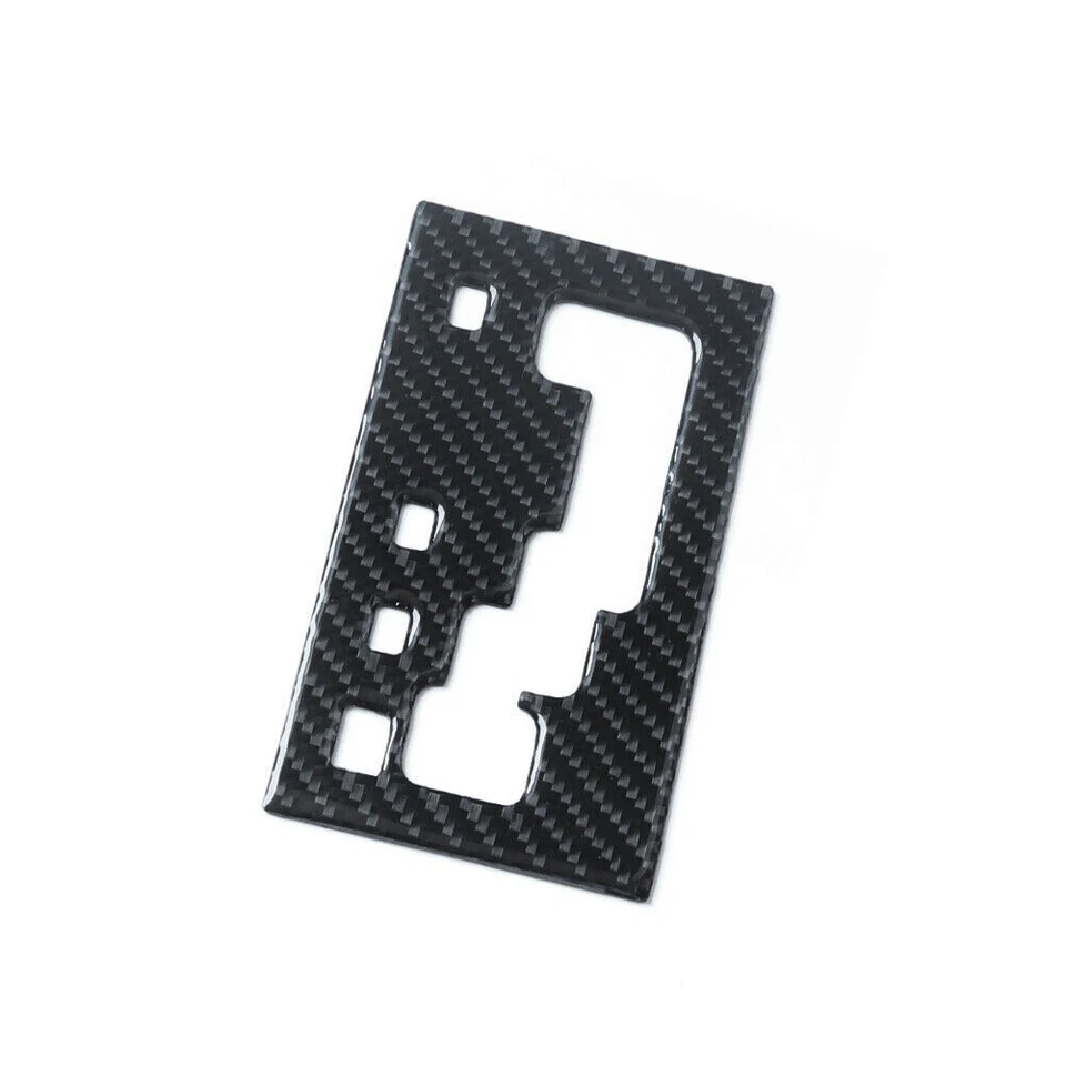 Cubierta de moldura de marco de panel de cambio de marchas de consola de fibra de carbono para Chrysler 300 2005-07 Foto 4 de 4