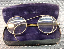 Vintage Glasses 1Wire Rim Spectacle Frames Steam Punk - FREE SHIPPING