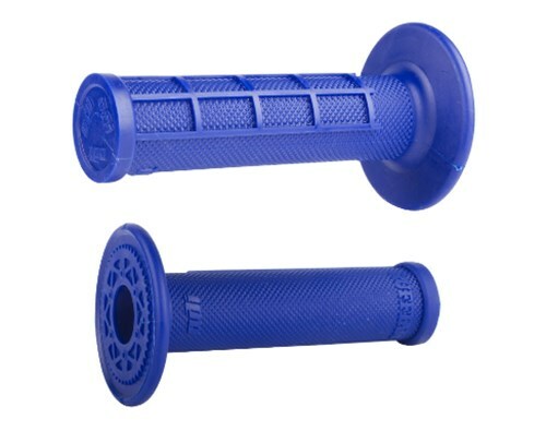 Odi Ruffian MX Half Waffle Grips Handlebar Grips Blue