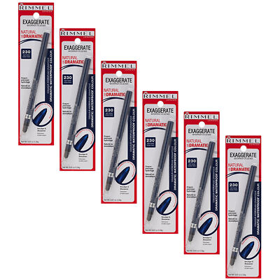 (6 Pack) New Rimmel Exaggerate Eye Definer Deep Ocean 0.009 Ounces