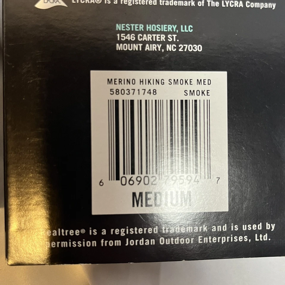 Merino Wool Hiker Socks Medium Midweight 2 Pairs - Image 3 of 4