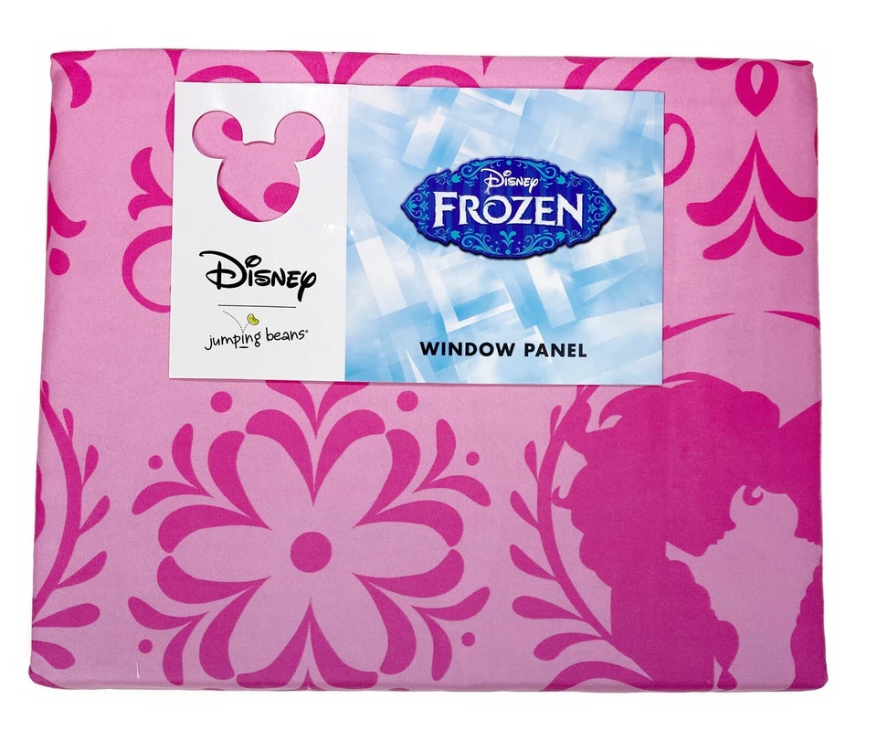 "Panel de ventana cortina Disney Frozen One rosa superior púrpura desvanecido 42"" x 63""" Foto 2 de 4