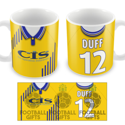 Blackburn Duff 12 Retro Away 1998 Shirt Classic Kits Tasse Tasse Geschenk Rovers