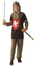 Bronze Medieval Knight Child Costume Size Large 12-14 