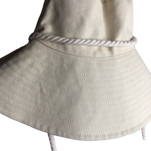 Steve Madden Sand Yellow Bucket Hat w/ Faux Rope Detail, One Size, NWT!! - Picture 2 of 5