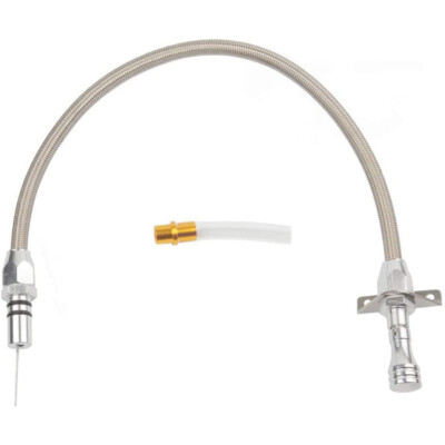 #ad Stainless Flexible Dipstick for GM TH400 TH350 Turbo Transmission SBC BBC Chevy $13.88
