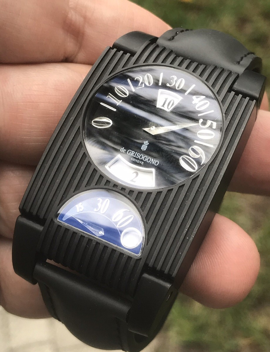 de Grisogono FG One Retrograde Jump Hour GMT Swiss Automatic PVD