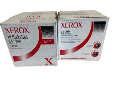 (Lot of 5) New Xerox 3.5'' 1.44MB 2HD 10 Floppy Diskettes