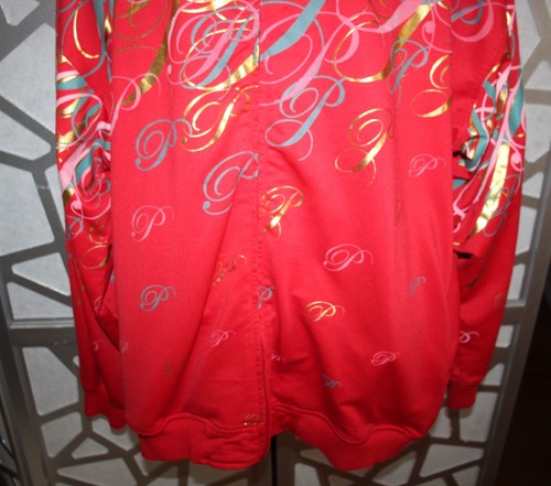 VINTAGE PELLEPELLE RED/GOLD LOGO SIGNATURE JOGGER JACKET ( SZ: 2X) - Picture 3 of 9