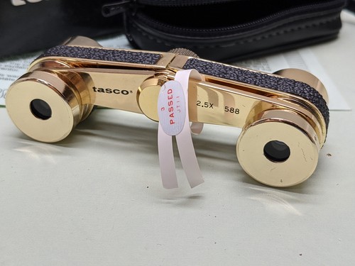 Tasco 588 Opera/theater Glasses, 2.5 X 16, Gold Plated F*S - Picture 5 of 11