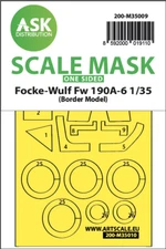 Art Scale Kit 1/35 Focke-Wulf Fw 190A-6 One-sided Paint Mask for Border Model