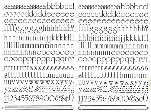 MECANORMA Dry Transfer Lettering 396.60 LN #673 CELTIC 15mm - Picture 2 of 2