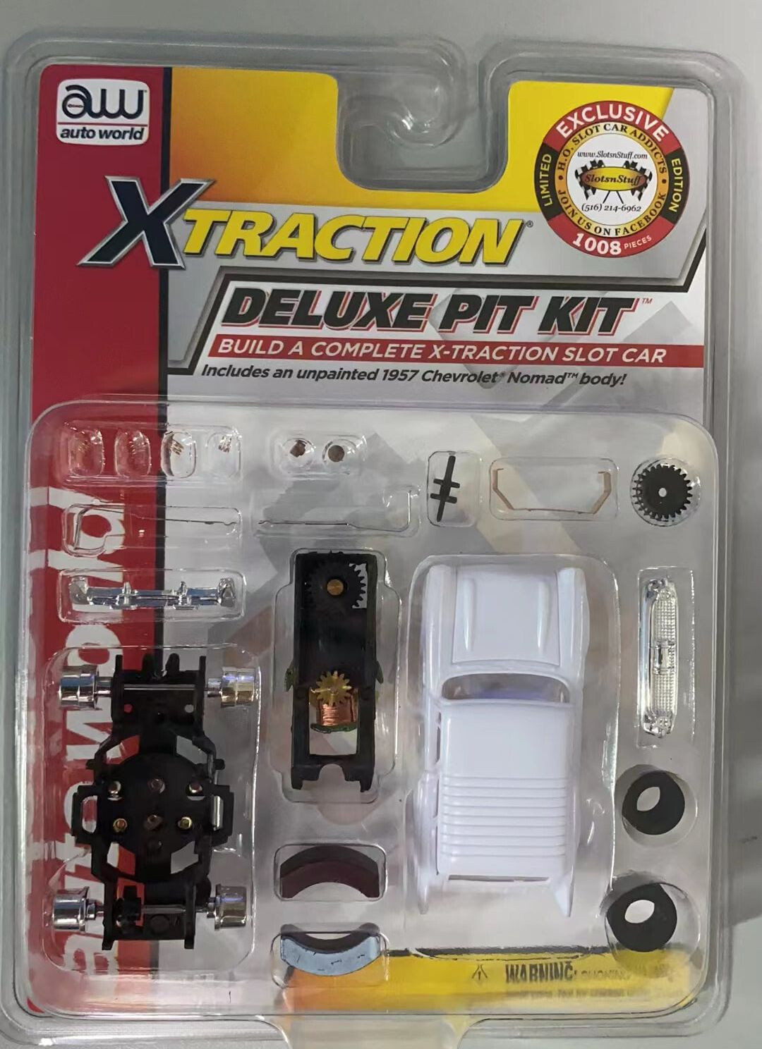 SNS EXCLUSIVE AW UNPAINTED AFX/XTRACTION '57 CHEVY NOMAD SLOT CAR