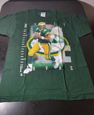 Vintage Pro Player NFL Green Bay Packers Brett Favre T-shirt Size Large