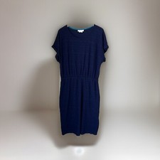 Anthropologie Navy Textured Dress