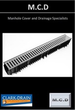 Clark Drain CD415 Storm Drainage Channel with Galvanised Grate - 1 metre