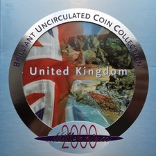 2000 BRILLIANT UNCIRCULATED COIN COLLECTION - UNITED KINGDOM - BU COIN YEAR SET