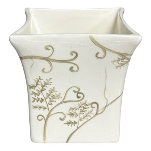 Bath & Body Works Ceramic Vase Planter Hand Painted Vintage Spring 2000 - Picture 2 of 8