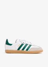 adidas Samba OG White/Green IE1337 Youth Size 9K