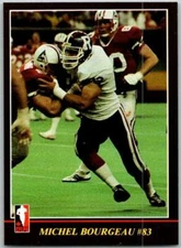 1986 Jogo CFL Football #30 Michel Bourgeau #83 V45036