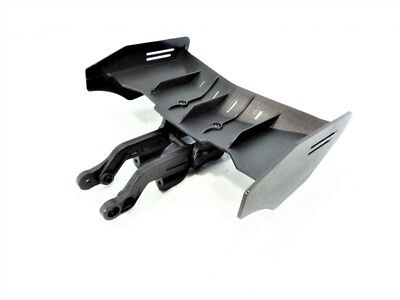 New v5 Arrma Typhon 6s BLX Black Rear Wing Spoiler Set with Mounts 