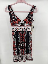 Nine West Size 4 multi colored Polyester Blend Sleeveless Dress