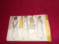    1972 SIMPLICITY 9936-LADIES BEAUTIFUL RETRO BRIDAL-BRIDESMAID GOWN PATTERN 8