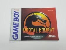 Mortal Kombat Authentic Nintendo Game Boy Original Manual Only