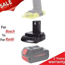 1× Battery Adapter For Bosch 18V Li-Ion Battery to For Ryobi 18V Cordless Tools