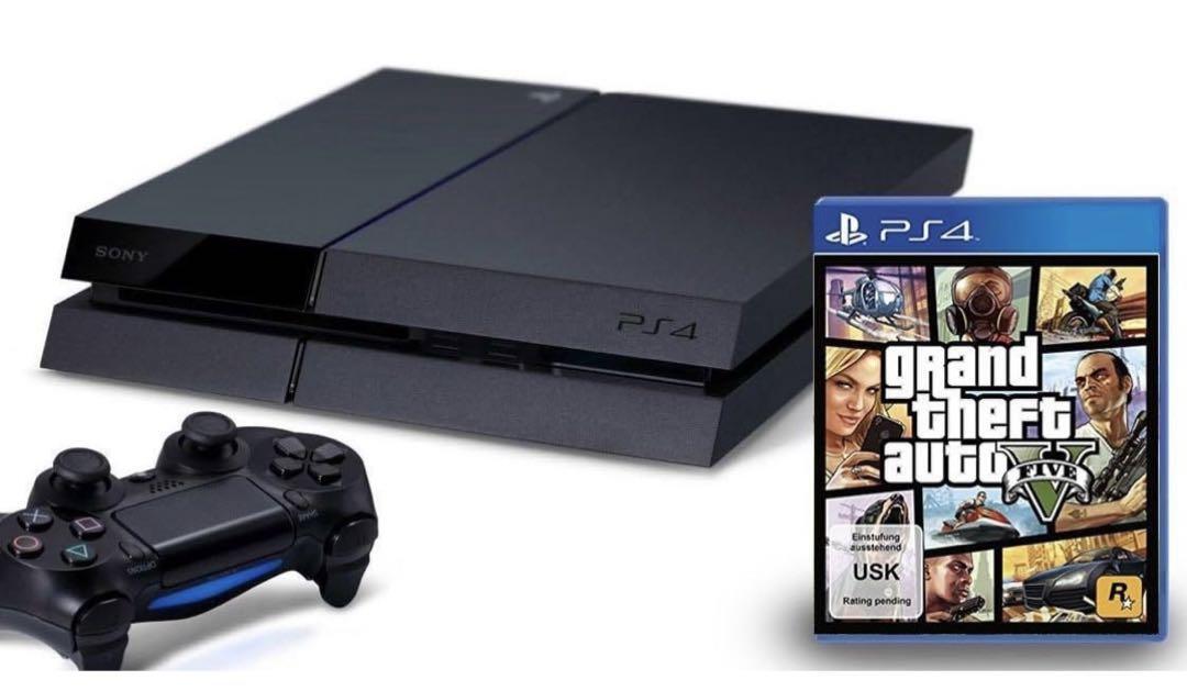 Sony Playstation 4 PS4 Grand Theft Auto V Pack 500GB Black