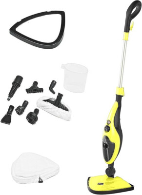 Neo 10 in 1 1500W Heißdampfreiniger und Handdampfer - Schwarz & Gelb