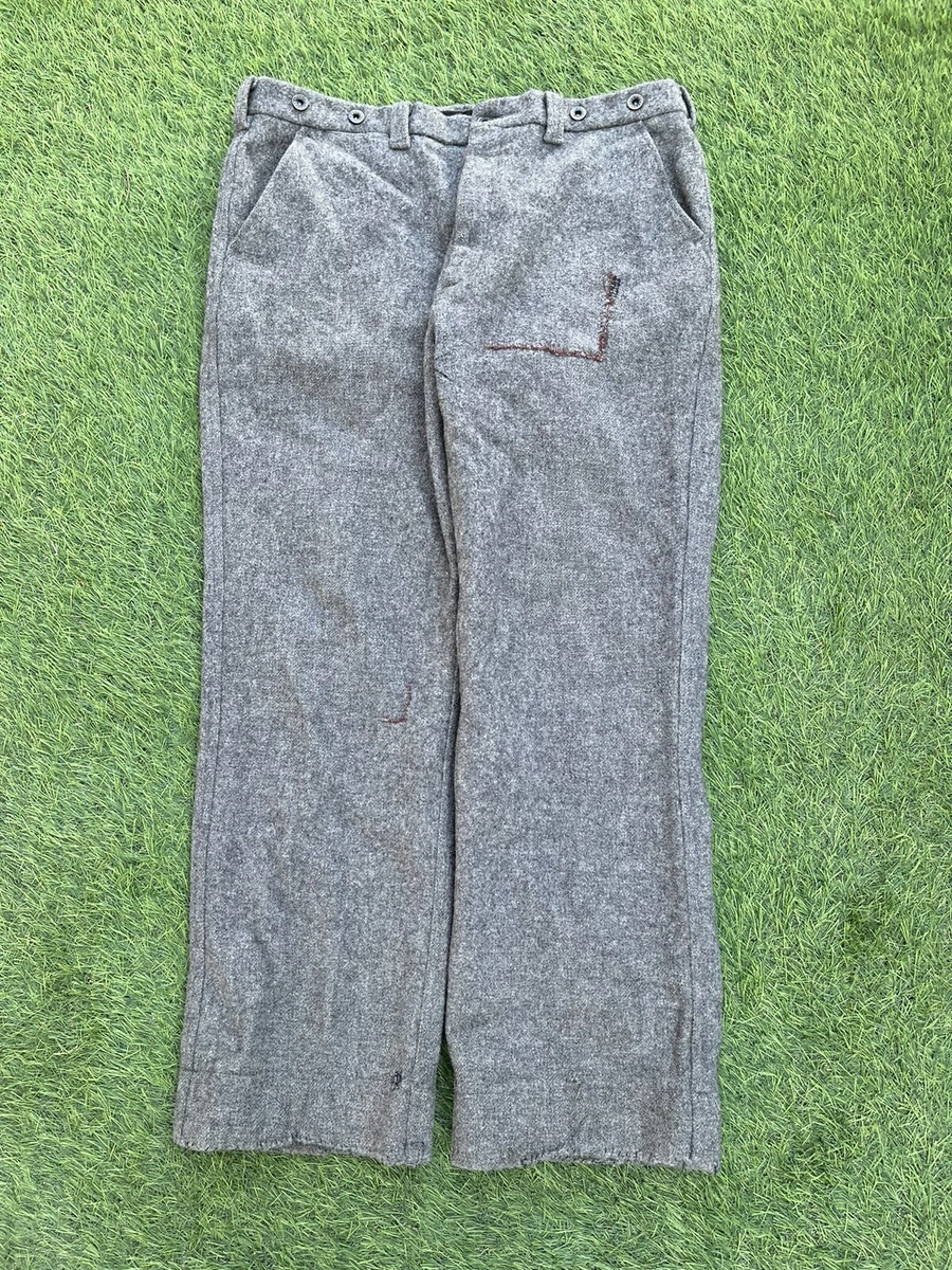 Vintage 90’s Filson Mackinaw Wool Field Pants Style 89 Gray USA Mens 36x30