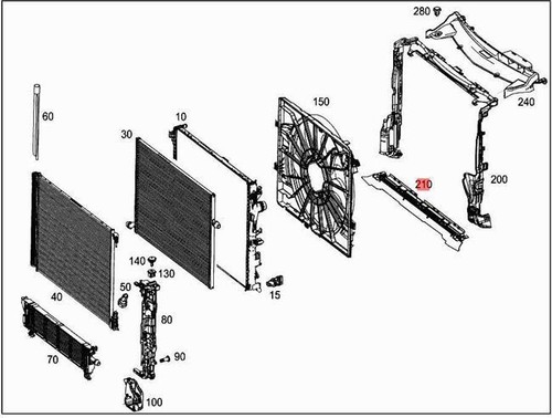 Kühlerhalterung Für Mercedes - Einfacher Einbau Für Modelle C238, W213