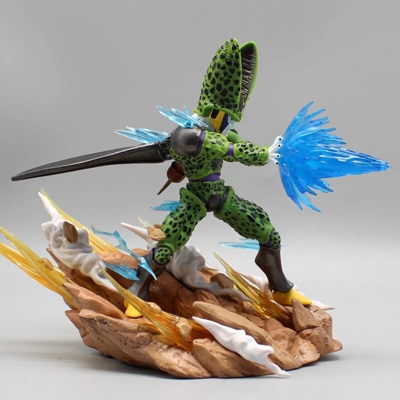 Dragon Ball Z Anime Figure Son Goku Kamehameha Figurine Cell Kakarpossible Super