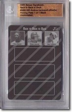 ELVIS ANDRUS * Conor Jackson * Andy LaRoche Rookie Printing Press Plate BGS 1/1