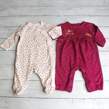 Carter's Baby Girl's Footie Pajama Sleeper Romper Size 3 Months Cotton Lot