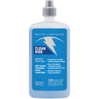 White Lightning Clean Ride Selbstreinigendes Wachs Fahrrad Kettenschmiermittel 240ml