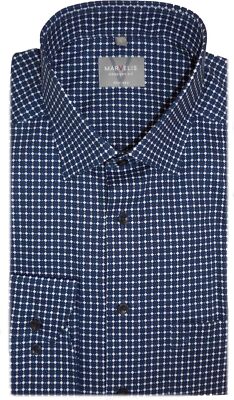 Marvelis Hemd Comfort Fit marine / weiss gemustert 7013.44.18