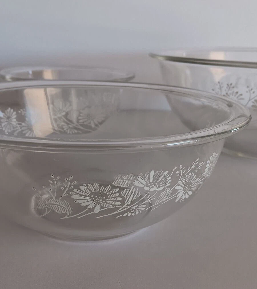 Clear pyrex clearance bowls